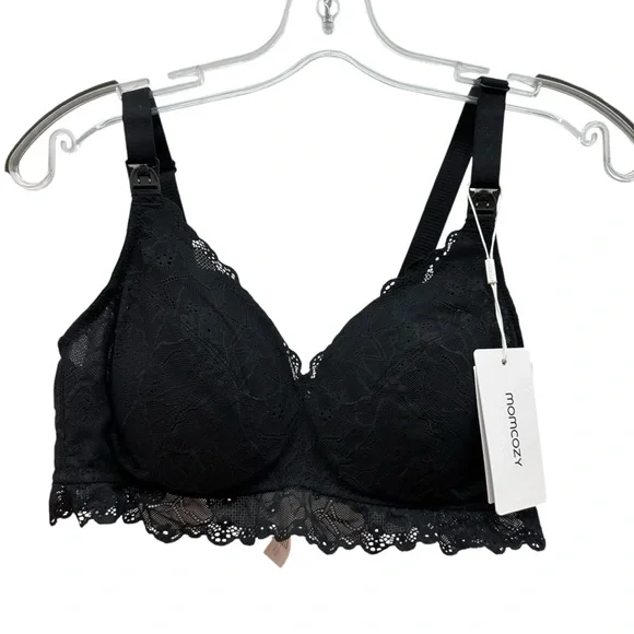 MOMCOZY NURSING LACE WIRELESS BRA - Picture 2 of 7